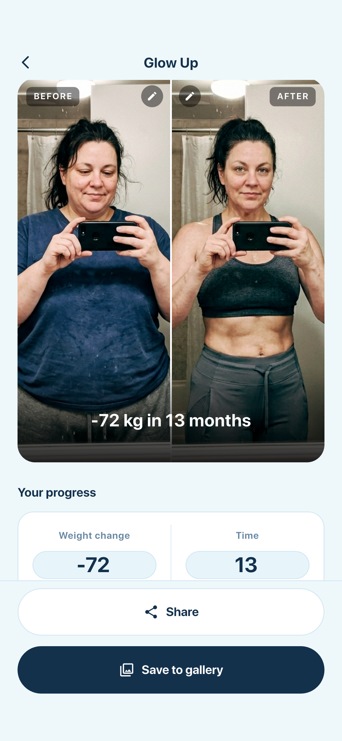 Glu glow up screen